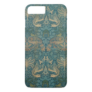 Etui iPhone Case-Mate Conception de paon de William Morris et de textile