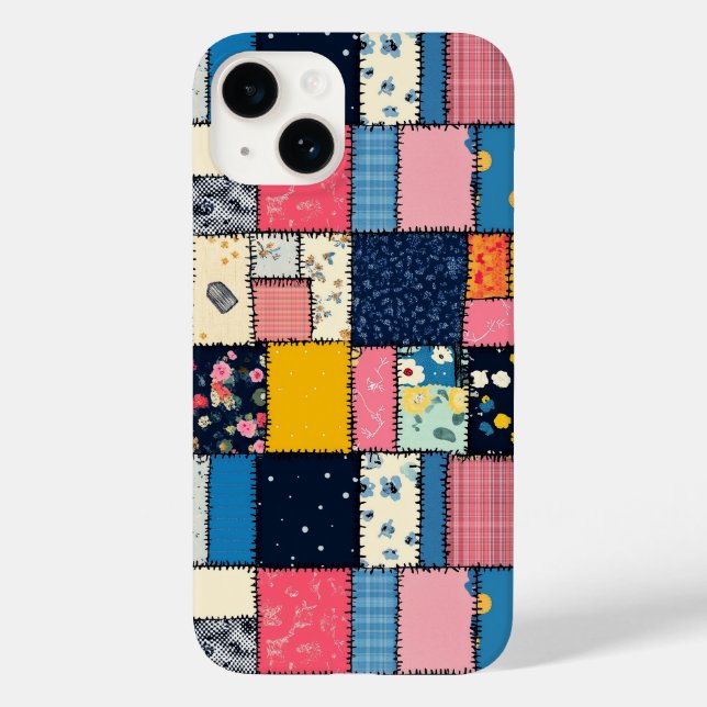 Coques Case-Mate iPhone Conception de Patchwork adorable, Motif Joueur (Verso)