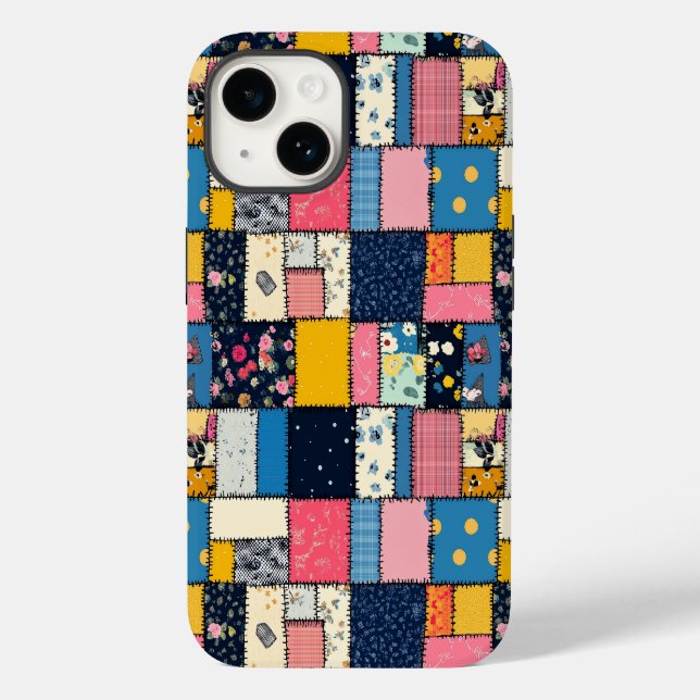 Coques Case-Mate iPhone Conception de Patchwork adorable, Motif Joueur (Verso)