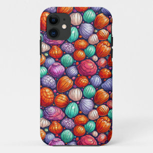 Case-Mate iPhone Case Conception de plage colorée de coquillages de mer