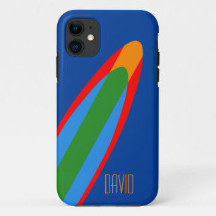 Case-Mate iPhone Case Conception de planche de surf bleue thème iPhone S