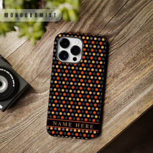 Coque Case-Mate iPhone Conception de points Polka Couleur Jaune Jaune Per