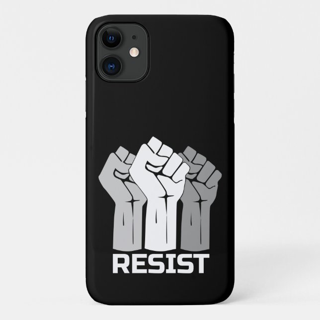Coques Case-Mate iPhone Conception de protestation de poings levés résista (Dos)