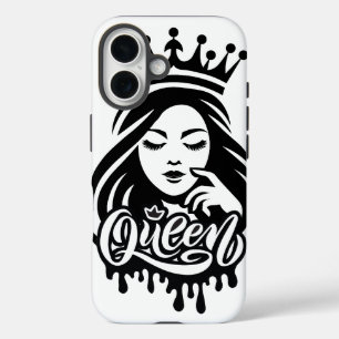 Coque Pour iPhone 16 Conception de Reine – Couronne Royale Élégante