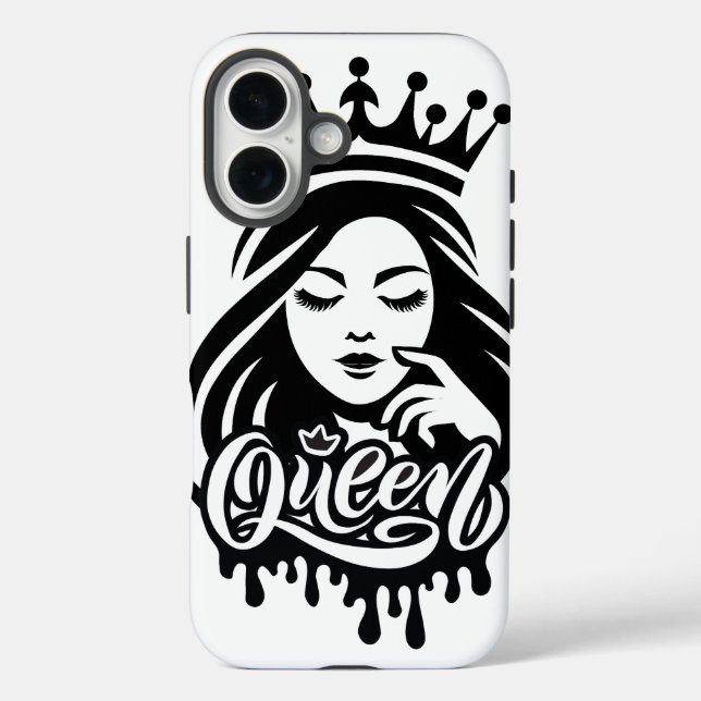 Coques Case-Mate iPhone Conception de Reine – Couronne Royale Élégante (Verso)
