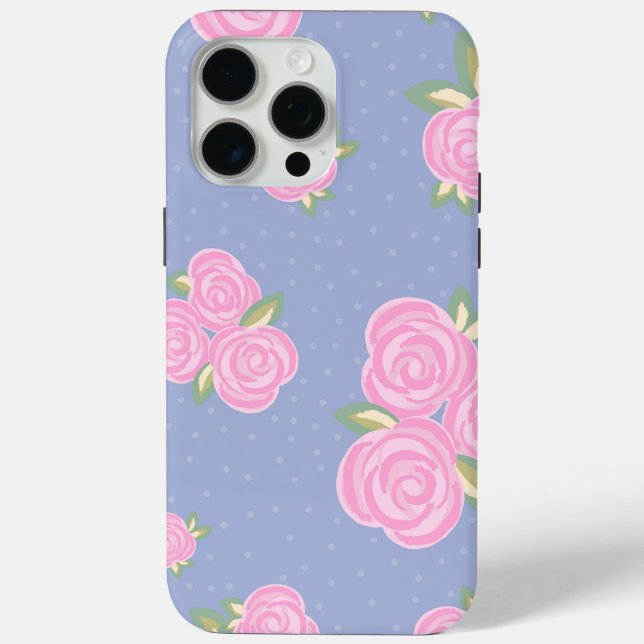 Coques Case-Mate iPhone Conception de rose antique romantique (Verso)
