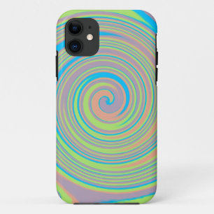 Coque iPhone 11 Conception de roue colorée Galaxy Boîtier de télép