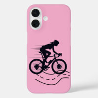 Conception de silhouette de cycliste VTT extérieur
