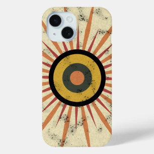 Coque Case-Mate iPhone Conception de soleil levant rétro bohème