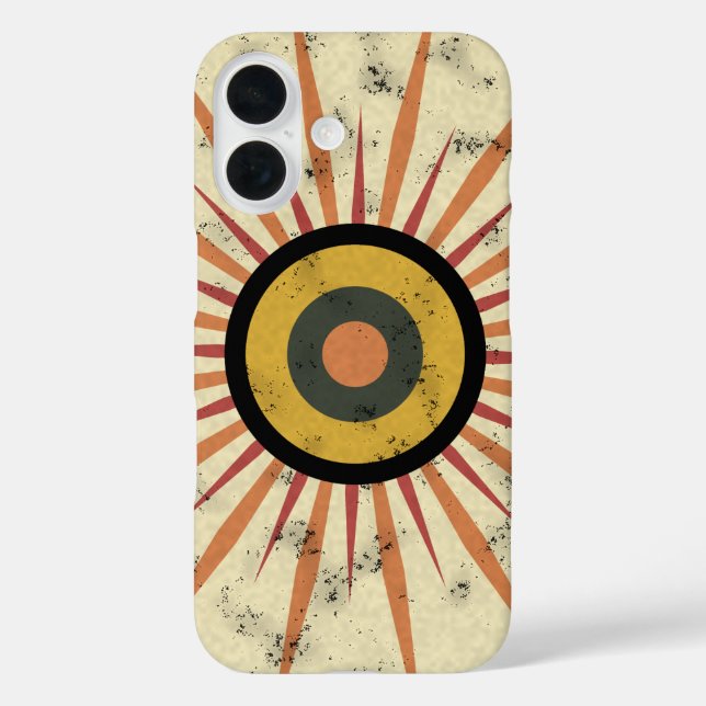 Coques Case-Mate iPhone Conception de soleil levant rétro bohème (Verso)