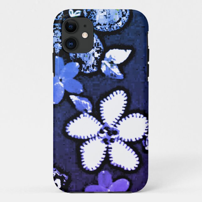 Coques Case-Mate iPhone conception de style de fleur d'iphone 11 d'Apple (Dos)