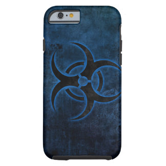 Coque iPhone 6 Tough conception de symbole de biohazard de grundge