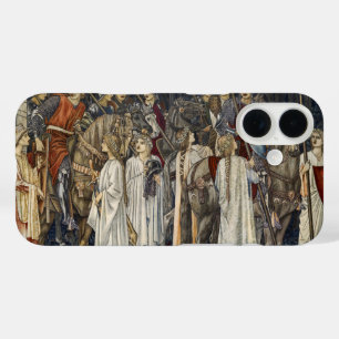 Coque Pour iPhone 16 Conception de tapisserie de chevaliers médiévaux p