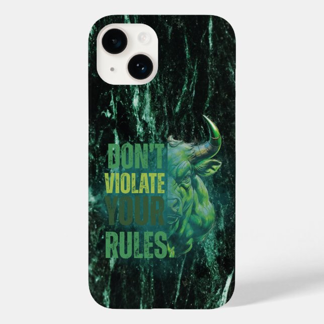 Coques Case-Mate iPhone Conception de taureau | Rappel | Motivation (Verso)