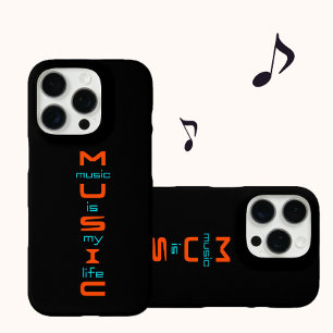 Coque iPhone 16 Pro Conception de texte sur la musique