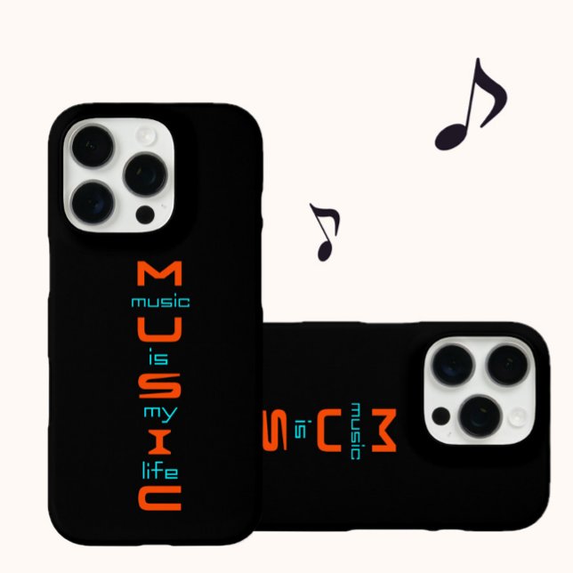 Coques Case-Mate iPhone Conception de texte sur la musique (Créateur téléchargé)