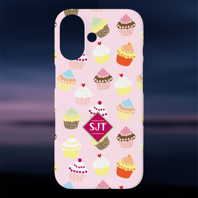 Coques Case-Mate iPhone Conception de thème de boulangerie de Cup Cakes. (Créateur téléchargé)