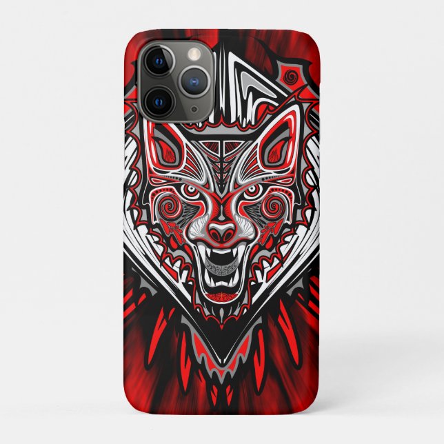 Coques Case-Mate iPhone Conception de totem tribal Haida Loup (Dos)