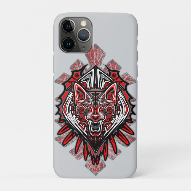 Coques Case-Mate iPhone Conception de totem tribal Haida Loup (Dos)