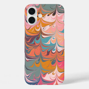 Coque Pour iPhone 16 Plus Conception de tourbillon de marbre abstrait artist