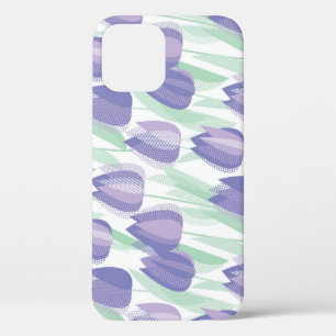 Case-Mate iPhone Case Conception de tulipe : violet clair floral.