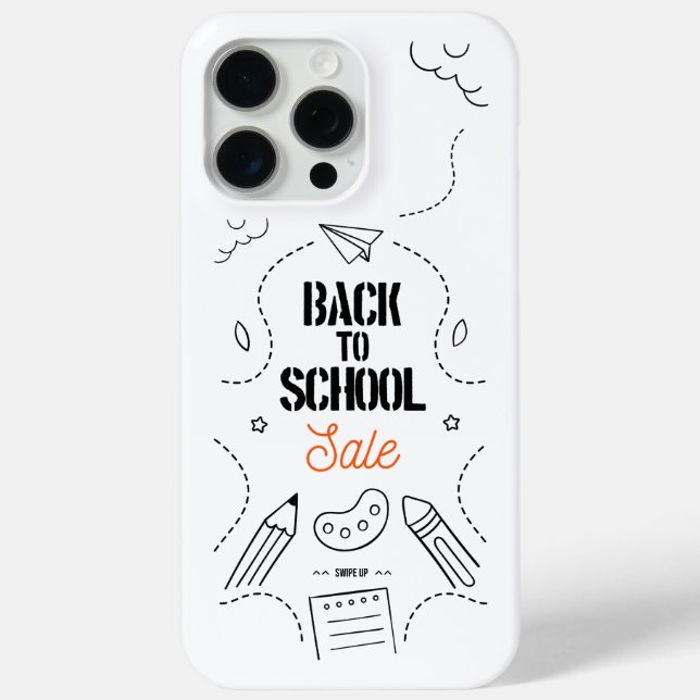 Coques Case-Mate iPhone Conception de typographie de rentrée scolaire (Verso)