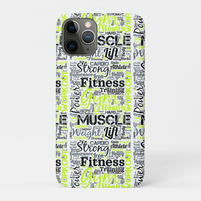 Coques Case-Mate iPhone Conception de typographie Motivation Fitness (Dos)