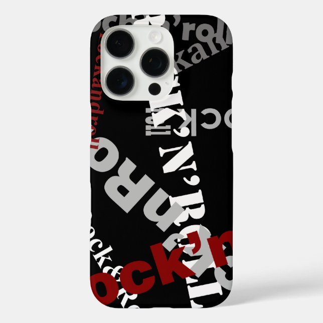Coques Case-Mate iPhone conception de typographie rock & roll (Verso)