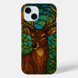 Coque Case-Mate iPhone Conception de verre teinté de style Tiffany Cerf V