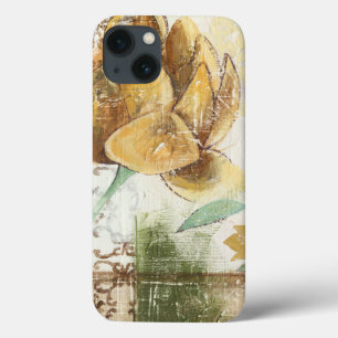 Coques Pour iPhone Conception décorative de fresque avec la fleur de