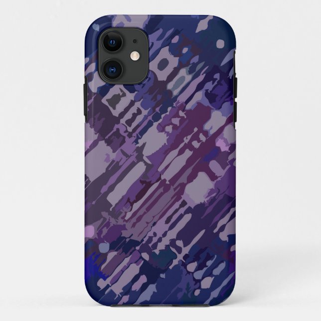 Coques Case-Mate iPhone Conception des plaques - magenta bleu (Dos)