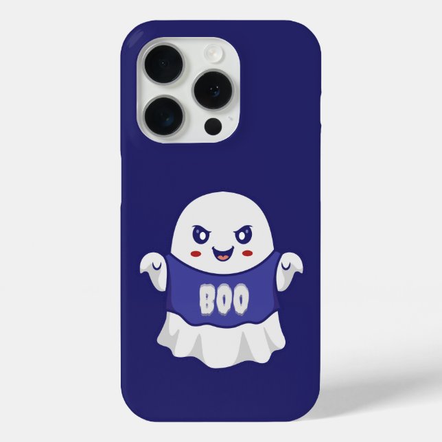 Coques Case-Mate iPhone Conception d'illustration de fantôme effrayant drô (Verso)