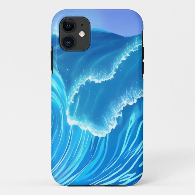 Coques Case-Mate iPhone Conception d'ondes de mer - Vague de flux (Dos)