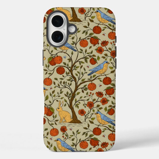 Coques Case-Mate iPhone Conception d'Orange Élégant Pommes sur des Arbres  (Verso)