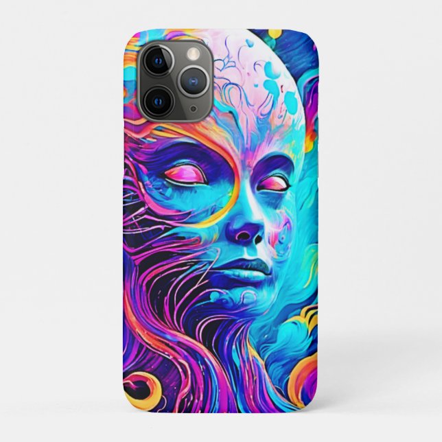 Coques Case-Mate iPhone Conception du visage de l'esprit dynamique (Dos)