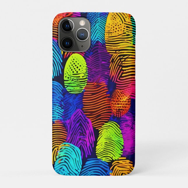 Coques Case-Mate iPhone Conception dynamique d'empreintes digitales (Dos)