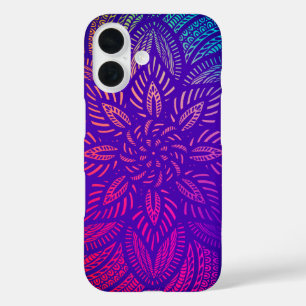 Coque Pour iPhone 16 Conception dynamique Mandala