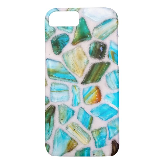 Coques Case-Mate iPhone conception en mosaïque de pierre d'agate (Dos)