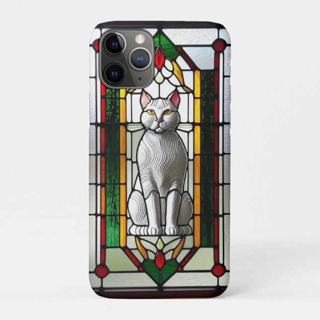 Coques Case-Mate iPhone Conception en verre tendu avec chat (Dos)