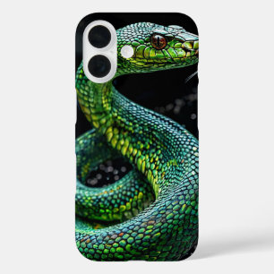 Coque Pour iPhone 16 Conception esthétique d'animal sauvage serpent ver