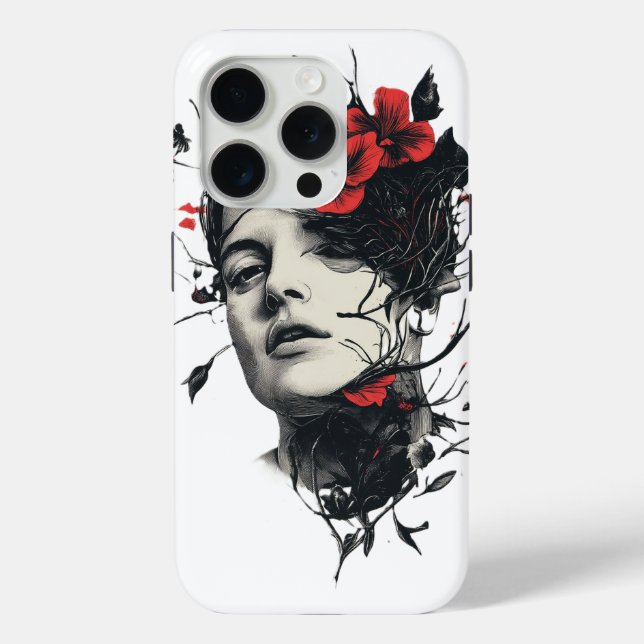 Coques Case-Mate iPhone Conception florale Abstraite (Verso)