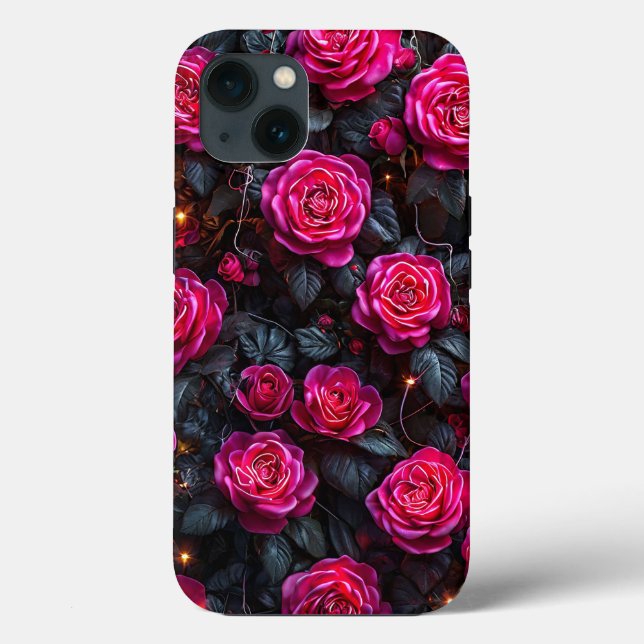 Coques Case-Mate iPhone Conception florale de roses roses Botanique fémini (Verso)