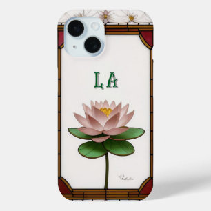 Coque Case-Mate iPhone Conception florale de vitrail coloré