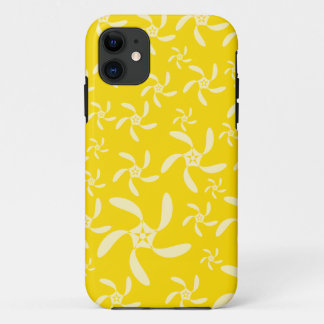 Coque Case-Mate Pour iPhone Conception florale d'été. Jaune ensoleillé