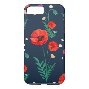 Case-Mate iPhone Case Conception florale du pavot rouge