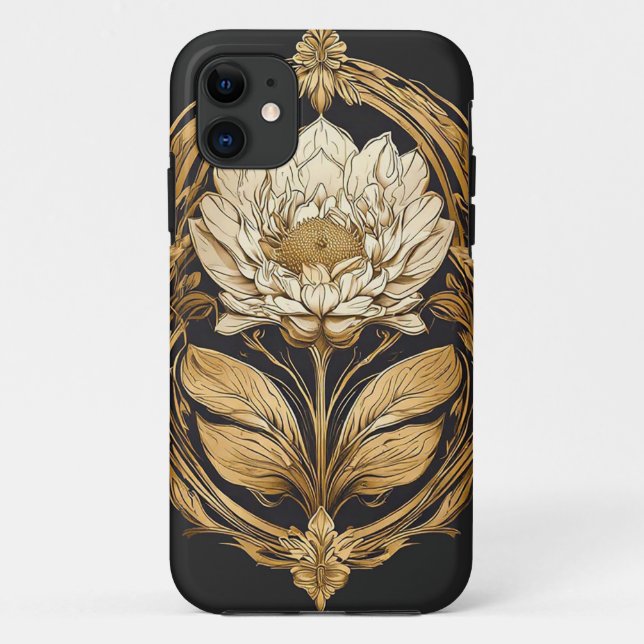 Coques Case-Mate iPhone Conception florale élégante (Dos)