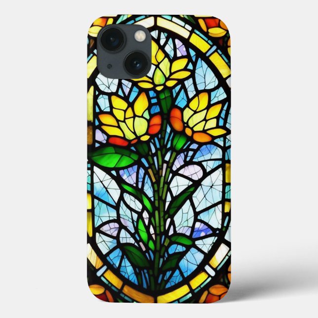 Coques Case-Mate iPhone Conception florale en couleurs vives (Verso)