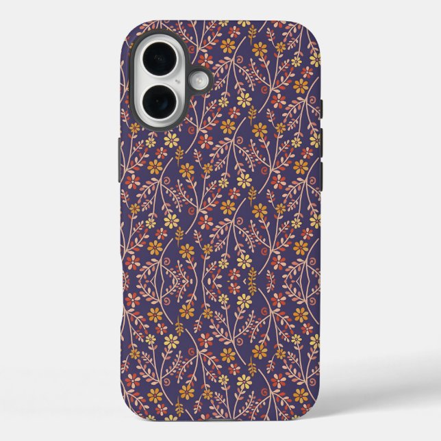 Coques Case-Mate iPhone Conception florale fantaisiste avec des vignes sur (Verso)