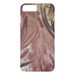 Coque Case-Mate Pour iPhone Conception florale marron abstraite 2