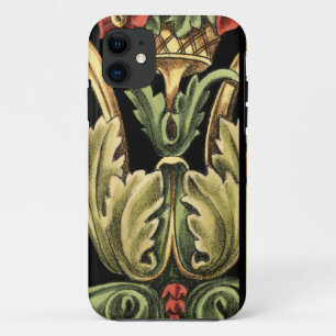 Coque Case-Mate iPhone Conception florale ornementale avec les frontière